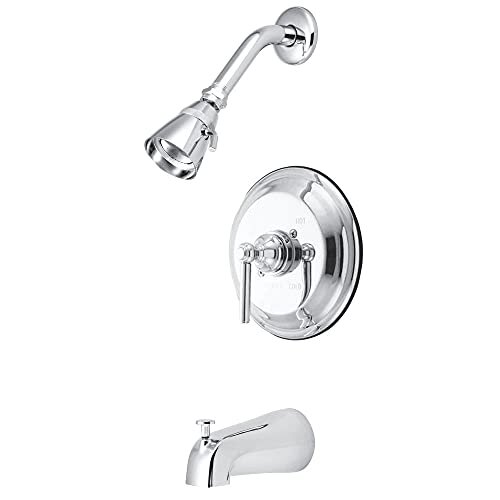 Kingston Brass KB2631EL Elinvar Tub and Shower Faucet, 7-1/2", Chrome